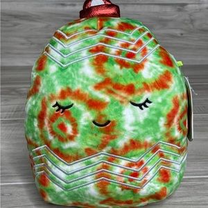 Kellytoy Squishmallow 8" Kinara Christmas 2021 Green Tie Dye Ornament Plush